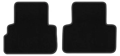 Productafbeelding van Velours achtermatten voor Infiniti QX70 2008-2017 (SUV) – 2-delig, zwart, op maat – Wielganizator LUX
