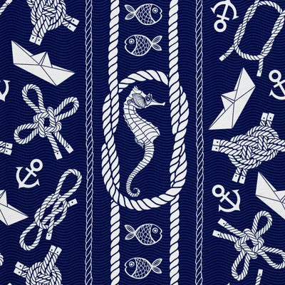 Image de OUTDOOR DÉCORDS OXFORD - Motif hippocampe et corde I DX099
