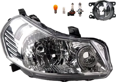 Produktbild von Scheinwerfer passend für Fiat Sedici 06/2006 - H4 Rechts+Nebel.+Leuchtm. 71742446 3512079J00 8200074008 6202E1 00006202E1 6710027 00006 Johns