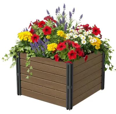 Immagine prodotto di Aiuola rialzata BASE PLANT, 61x61x46 cm, colore marrone naturale