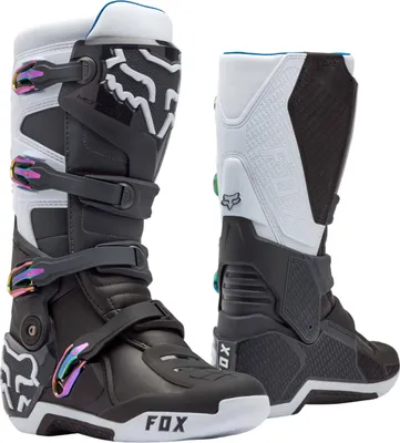 Produktbild von FOX Motion Motocross Stiefel, schwarz/weiß/grau, 10