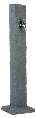 Zdjęcie produktu dla ARVES RTWN-S433 NATURA Słupek ogrodowy z kranem, szary kamień 98x24x24 cm