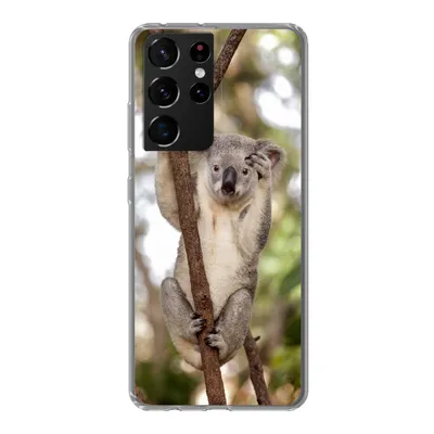 Produktbild von MuchoWow® Handyhülle Schutzhülle Hülle für Samsung Galaxy S21 Ultra Koala - Äste - Tier - Kinder - Jungen - Mädchen Silikon Softcase Handy Hülle - Mobiltelefon