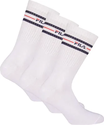 Immagine prodotto di FILA Calzini unisex 3 paia - Set di calzini da strada, sportivi, lifestyle, a righe, 35-46 Bianco 43-46 (9-11 UK)