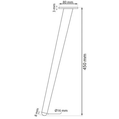 Produktbild von Möbelbeine Schräg H: 45cm Schrankfuß Metall Schwarz Sofafuß aus Stahl [4 Stück]