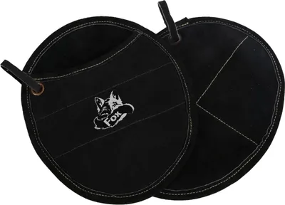 Produktbild von Ofenschlupfer Pro 300 Topflappen aus Leder mit Polyamid 2 Stück Schwarz