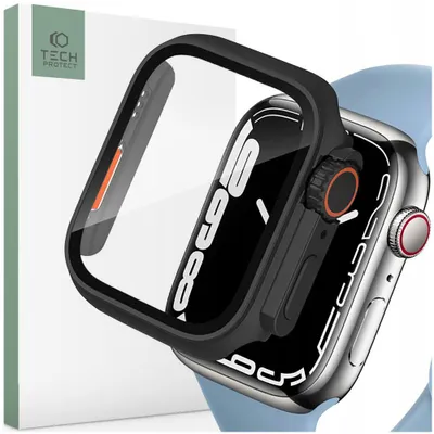 Image de Tech-Protect Defense360 Apple Watch 4 / 5 / 6 / Se (44Mm) Noir/Orange