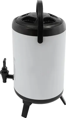Zdjęcie produktu dla Izolowany dystrybutor napojów - Z kranikiem - 8 l efektywne (10 l) - Stal nierdzewna - 24×33 cm - Do gorących i zimnych - Biały