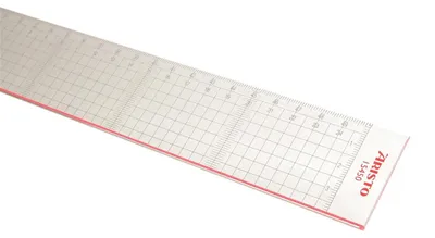 Produktbild von Aristo Schneidelineal 50 cm rote Schneidekante, glasklar