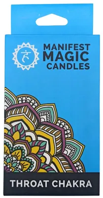 Imagen del producto de Velas Mágicas Manifest (paquete de 12) - Azul - Chakra Garganta
