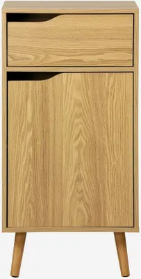 Produktbild von sweeek - Vintage-Badezimmerschrank mit Holzdekor - Eschenholzlook