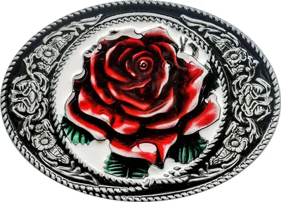 Produktbild von Western Buckle Gürtelschnalle Biker Cowboy »GS-419« Rose