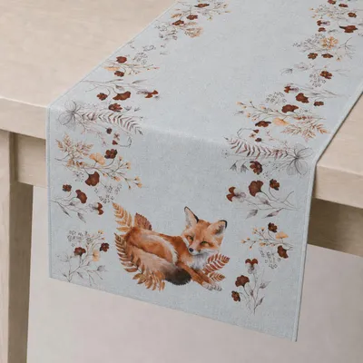 Productafbeelding van Tafelkleed met een vosmotief, 85 x 85 cm