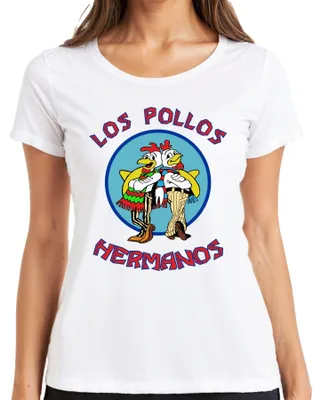 Obrázek produktu pro LOS POLLOS HERMANOS fast food kultovní série fanoušků kultovní fan art dámské tričko, bílá, S