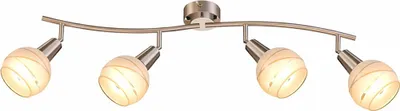 Produktbild von LED Deckenleuchte, silber, Spots beweglich, L 70 cm