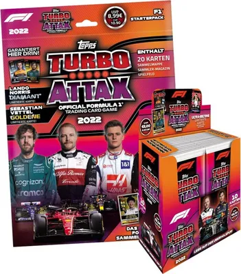 Produktbild von Topps - Turbo Attax Formel 1 2022 - 1 Starter + 1 Display (24 Booster)
