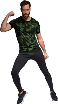 Produktbild von Gatta Active, Sportshirt Herren, Sport T-Shirt, BREEZE01, Schwarz-Grün, L