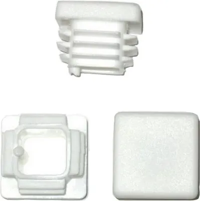 Produktbild von 20 x Lamellenstopfen Vierkantrohrstopfen 20 x 20 mm (Außen) Stopfen WEISS
