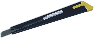 Imagen del producto de Cortador de metal WEDO, hoja de 9 mm, con clip, disponible en varios colores