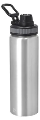 Produktbild von Wasserflasche/getrankeflasche Sportwasserflasche Fitmaster - silber - 800 ml - Aluminium - Schraubve