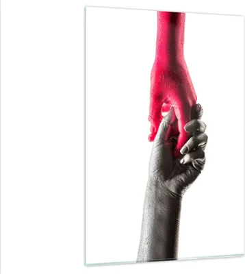 Produktbild von Bilder auf glas - Einteilig - Hilfe Hände Symbol - 80x120cm - Glasbilder - Wandbilder - Bilder - zum Aufhängen bereit - Wanddekoration aus Glas - Glas Bilder - Wandbild auf Glas - GPA80x120-4483