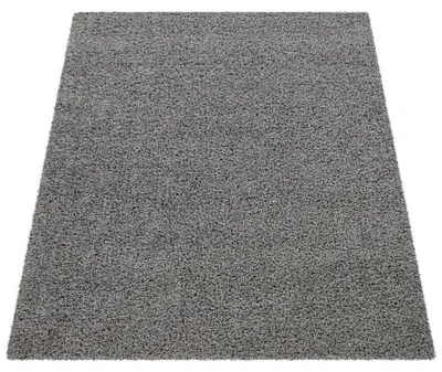 Produktbild von Shaggy Teppich Hochflor Langflor Hochwertig Hohe Fadendichte Uni Schimmer Grau Grösse 60x100 cm
