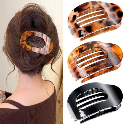 Image de Pinces à cheveux Femme Moyenne Pince à cheveux Motif Léopard Cheveux fins