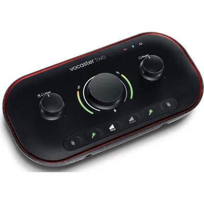 Produktbild von Focusrite Vocaster Zwei Podcast-Interface mit 2 Mikrofoneingängen und 2 Kopfhörerausgängen
