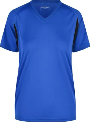Produktbild von Ladies' Running-T Funktionelles Laufshirt royal/black, Gr. M