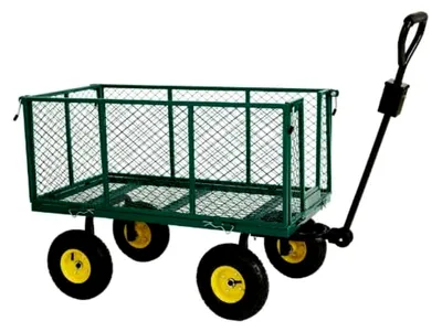 Produktbild von Klappbarer Gartenwagen mit 550 kg Tragfähigkeit und Luftbereifung