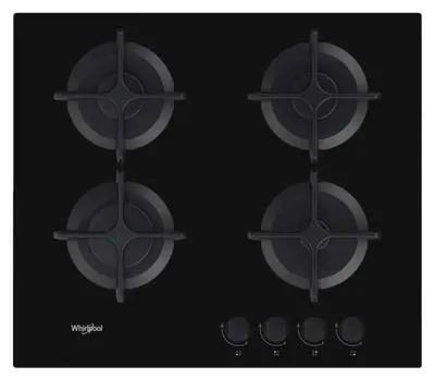 Immagine prodotto di Whirlpool AKT 616/NB - Nero - Da incasso - 60 cm - Piano cottura a gas - Ghisa - 4 zone