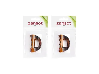 Productafbeelding van Zansot sponzen voor het haar, 5,5 cm, schildpadmotief, 2 stuks