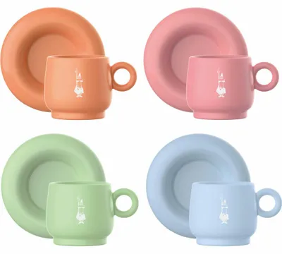 Produktbild von Bialetti PFRUIT003, Set, Mehrfarbig, Tasse, Espresso, 4 Stück(e)
