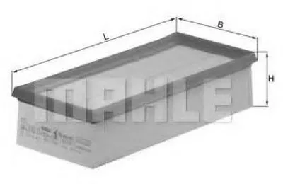 Produktbild von KNECHT LX 1008/3 Luftfilter für MITSUBISHI COLT VI (Z3A, Z2A)