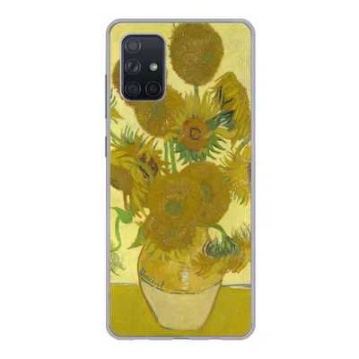 Produktbild von MuchoWow® Handyhülle Schutzhülle Hülle für Samsung Galaxy A51 5G Sonnenblumen - Vincent van Gogh Silikon Softcase Handy Hülle - Abbildung