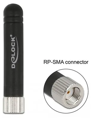 Image de Delock 12714 DELOCK WLAN 802.11 Antenne RP-SMA Stecker 1,7 - 3,7 dBi