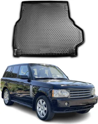 Image de Tapis de Coffre pour Land Rover Range Rover 2002-2012 en caoutchouc TPE 3D Noir