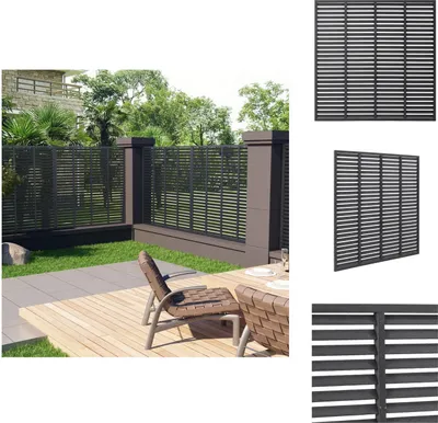 Immagine prodotto di recinzione a doghe vidaXL WPC 180x180 cm grigio - Pannelli di recinzione