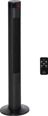 Immagine prodotto di Ventilatore a torre HOMCOM 45 W con funzione timer, 3 livelli di velocità silenziosi, ABS