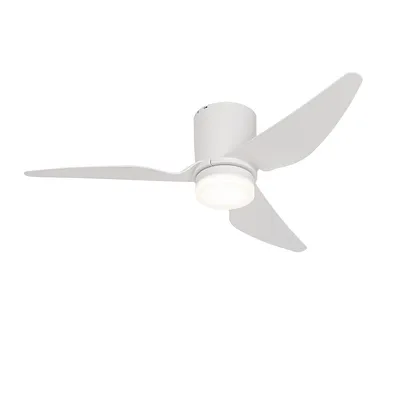 Produktbild von DeckenventilaTor Weiß 123cm inkl  LED Dimmbar mit Fernbedienung Patty