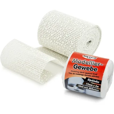 Productafbeelding van Meyco gipsverband voor knutselwerk, modelleermateriaal, wit, 100mm x 50mm