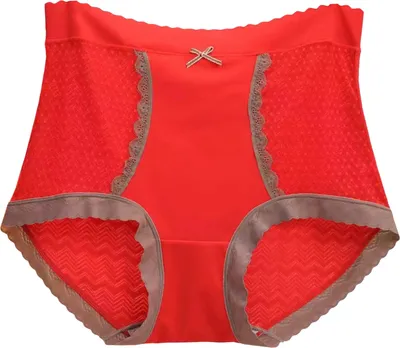 Produktbild von Damen-Unterhose, Spitze, hohe Taille, einfarbig, dünn, Bauchkontrolle, elastisches Höschen, nahtlos, gute Atmungsaktivität, tägliche Sport-Slips