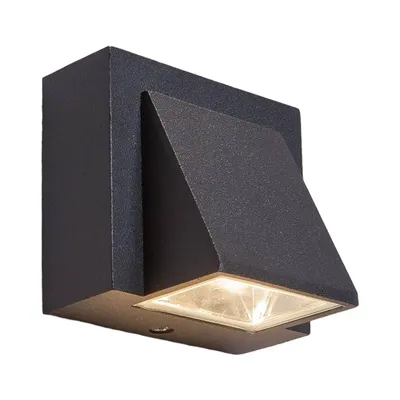 Produktbild von Lucande LED-Außenwandleuchte Marik, anthrazit, Metall, IP54