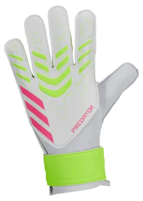 Obrázok produktu pre Adidas - Detské brankárske rukavice „Predator“ - Tréningové PP5431 (11,43 cm) (biele/zelené)