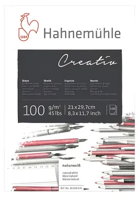 Produktbild von Hahnemühle Skizzenblock Creativ - A4, 100 g/qm, 100 Blatt