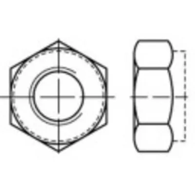Produktbild von TOOLCRAFT 1066550 Sicherungsmuttern M4 DIN 980 Edelstahl A4 100 St.