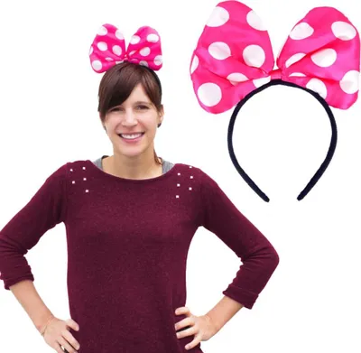Produktbild von Oblique Unique Haarreif Haarreifen große Schleife Fasching Karneval - pink