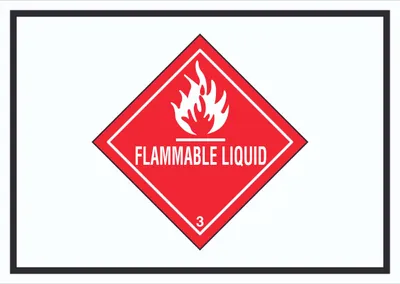 Produktbild von Schild Entzündbare flüssige Symbol Stoffe Flammable Liquid A6 (105x148mm)