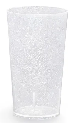 Produktbild von AKU® PP-Trinkbecher 200 ml/0,20 l, Mehrweg, Kunststoff, transparent/leicht milchig, Glitzereffekt