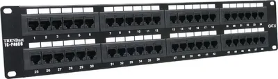 Produktbild von TRENDnet TC-P48C6 Patch Panel, 48-port Cat6 Unshielded